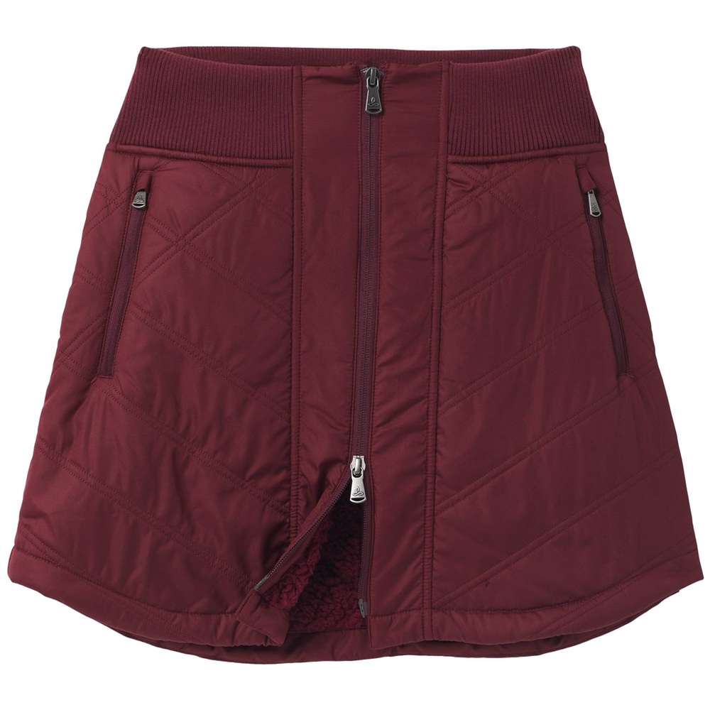 prAna Esla Full Zip Skirt Maroon Red NEW Medium - Picture 5 of 7